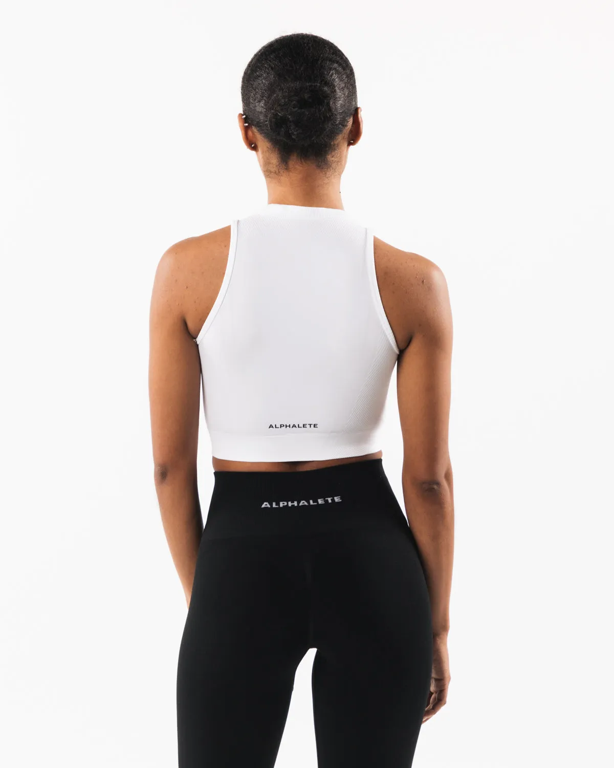 Stratus Crop Tank - White sold by Alphalete product image thumbnail 4