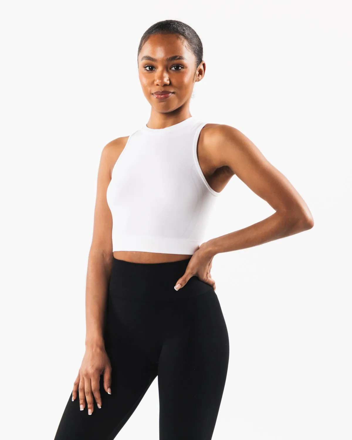 Stratus Crop Tank - White sold by Alphalete product image thumbnail 3