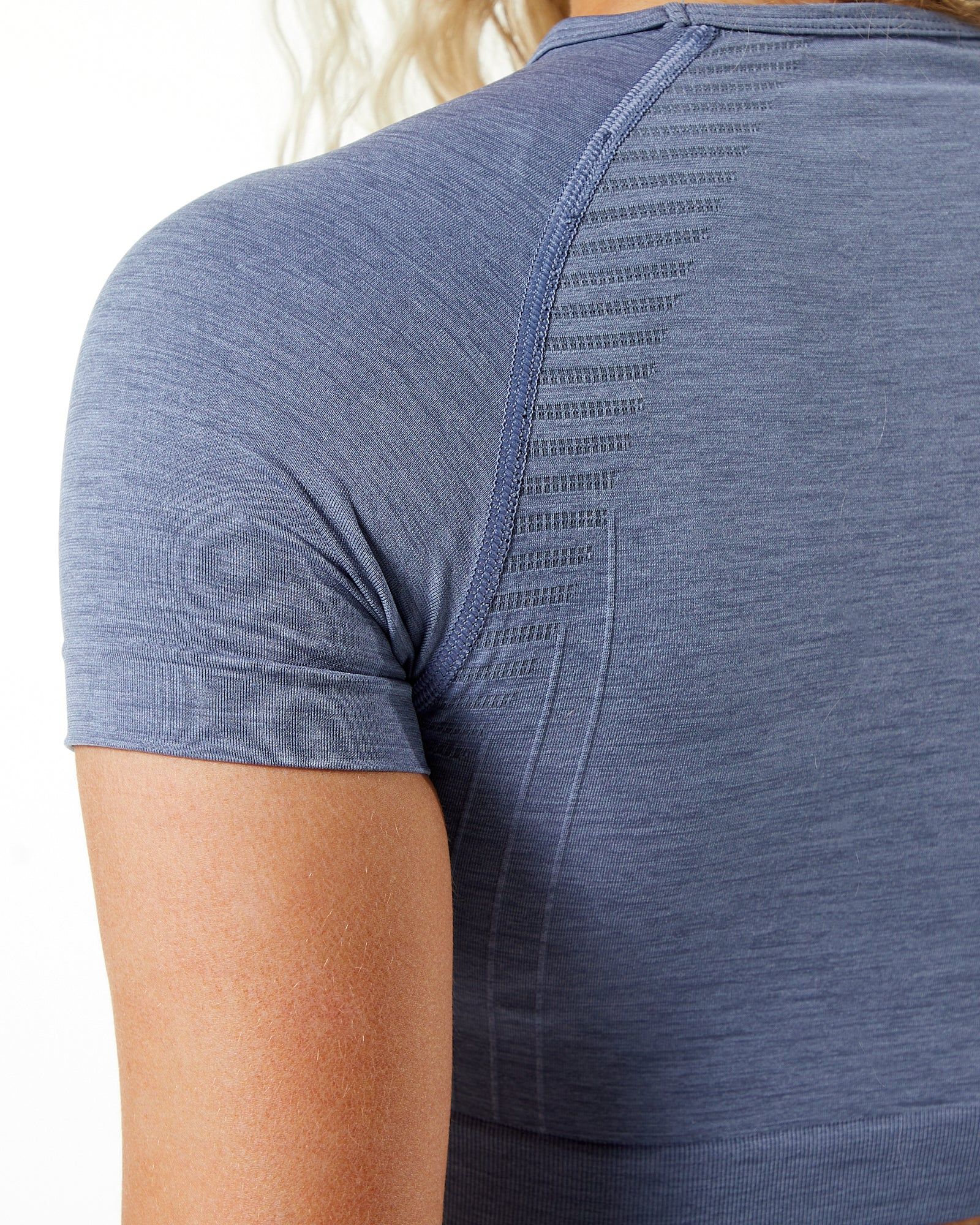 Amplify SS Crop - French Blue sold by Alphalete product image thumbnail 4