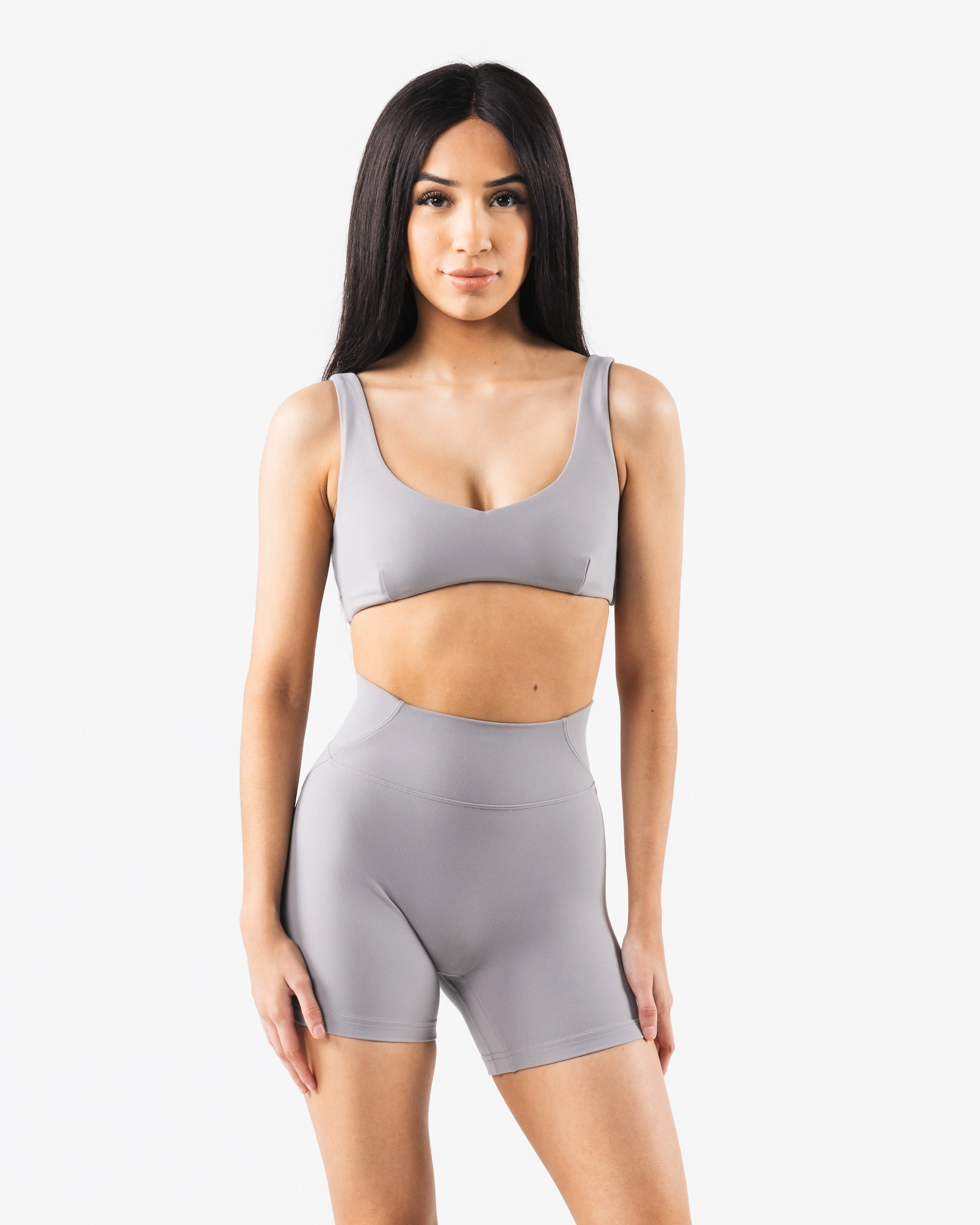 Aura Sculpt Bra - Smoke sold by Alphalete