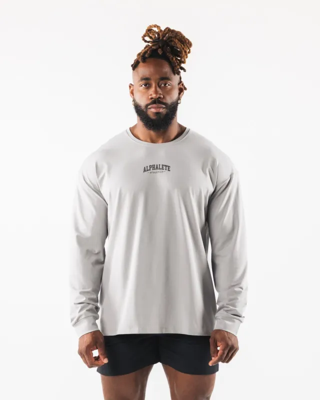 AA Paisley Print LS Tee - Athletic Grey sold by Alphalete