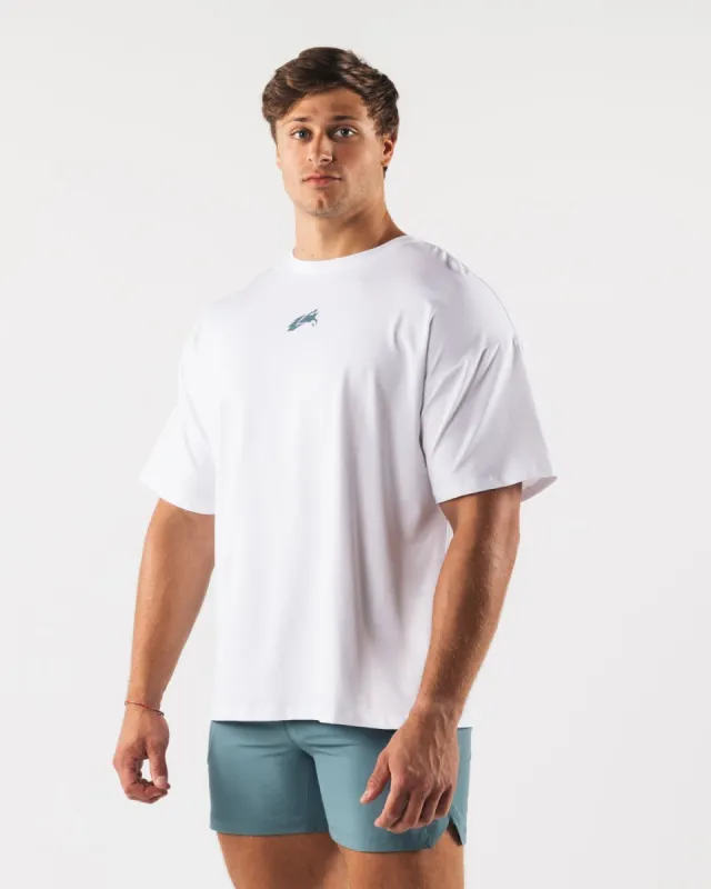 Wolf Head Paisley Print Tee - White sold by Alphalete