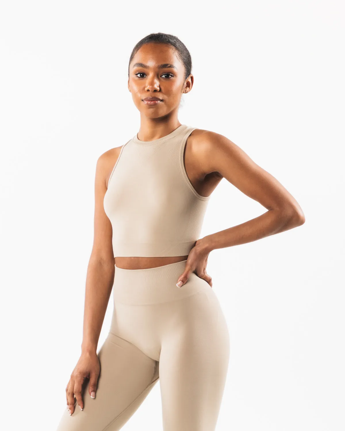 Stratus Crop Tank - Linen sold by Alphalete product image thumbnail 3