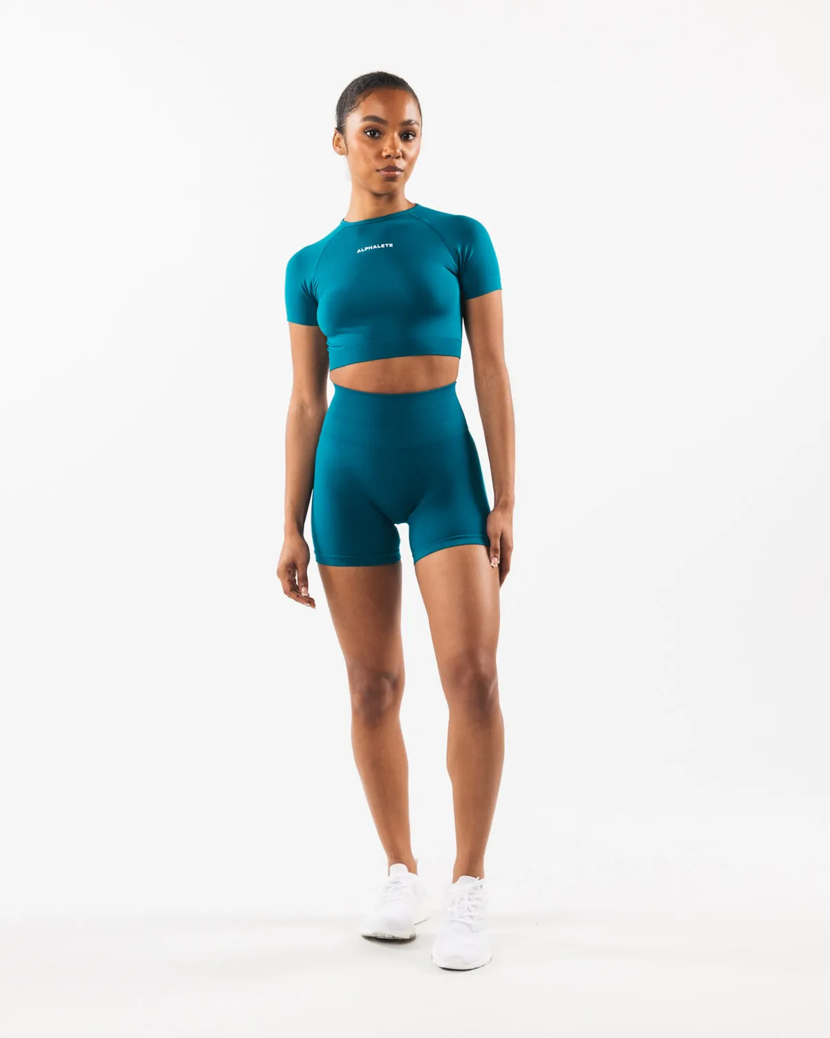 Amplify SS Crop - Galactic Ocean sold by Alphalete product image thumbnail 2
