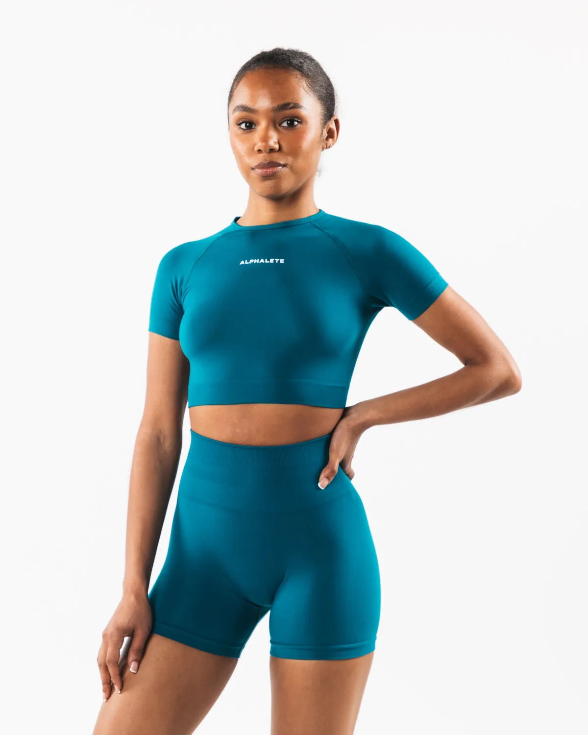 Amplify SS Crop - Galactic Ocean sold by Alphalete product image thumbnail 4