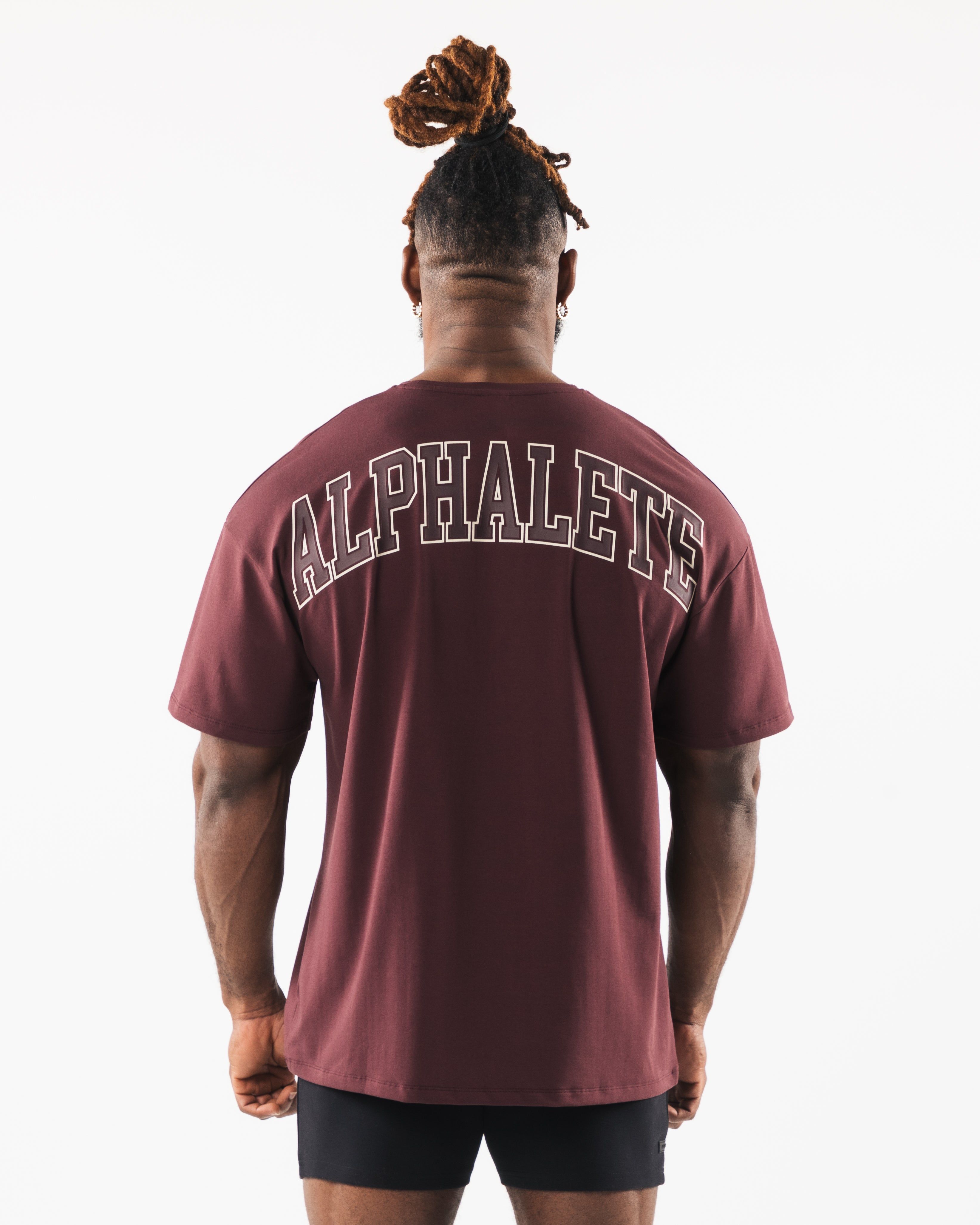 Collegiate Tee - Sangria sold by Alphalete product image thumbnail 4
