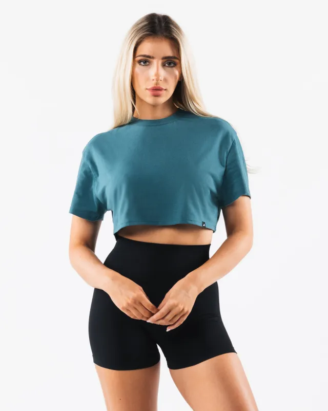 OT Oversized Crop Tee - Titan sold by Alphalete