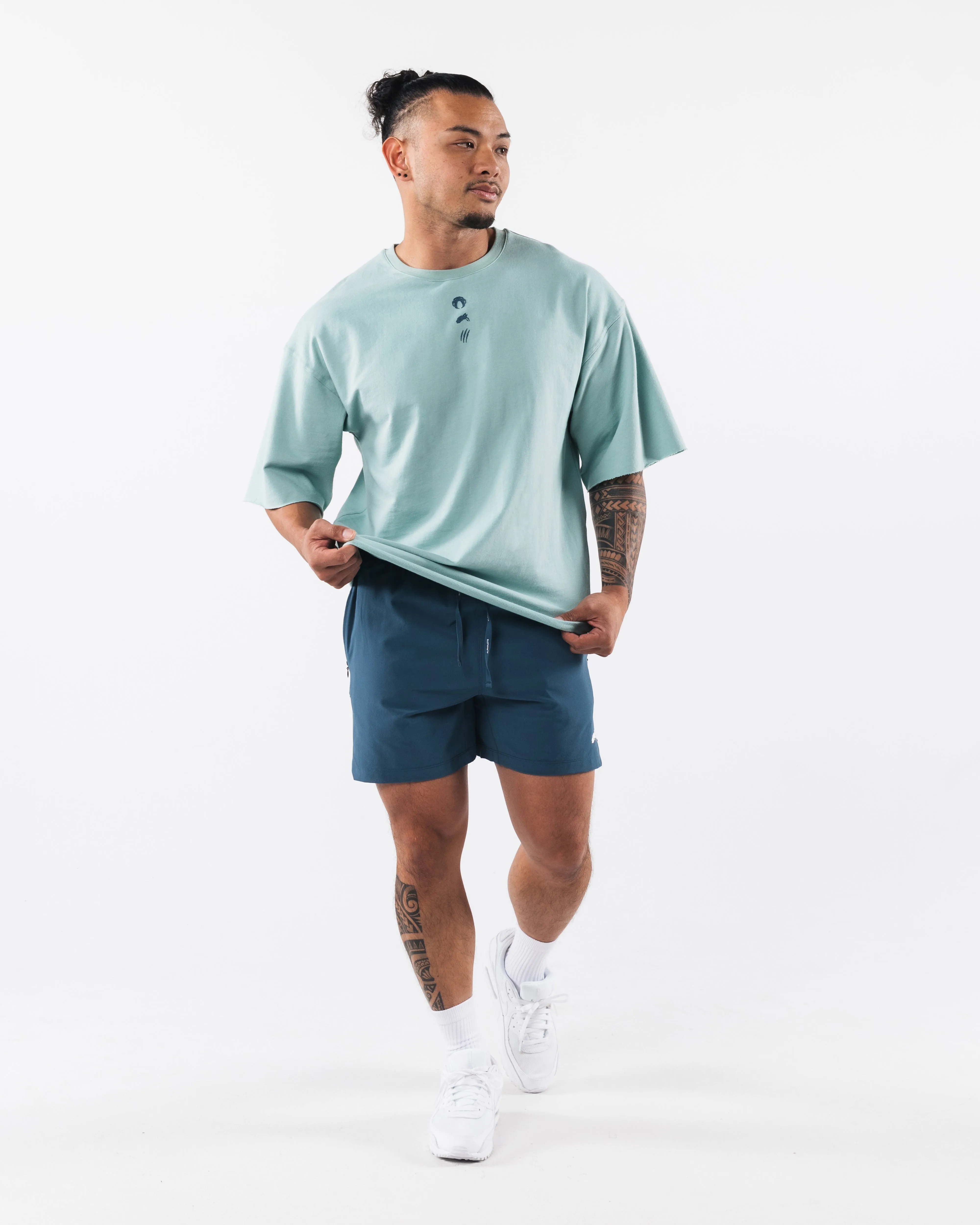Three Pillar Terry Tee - Celestial Blue sold by Alphalete product image thumbnail 2