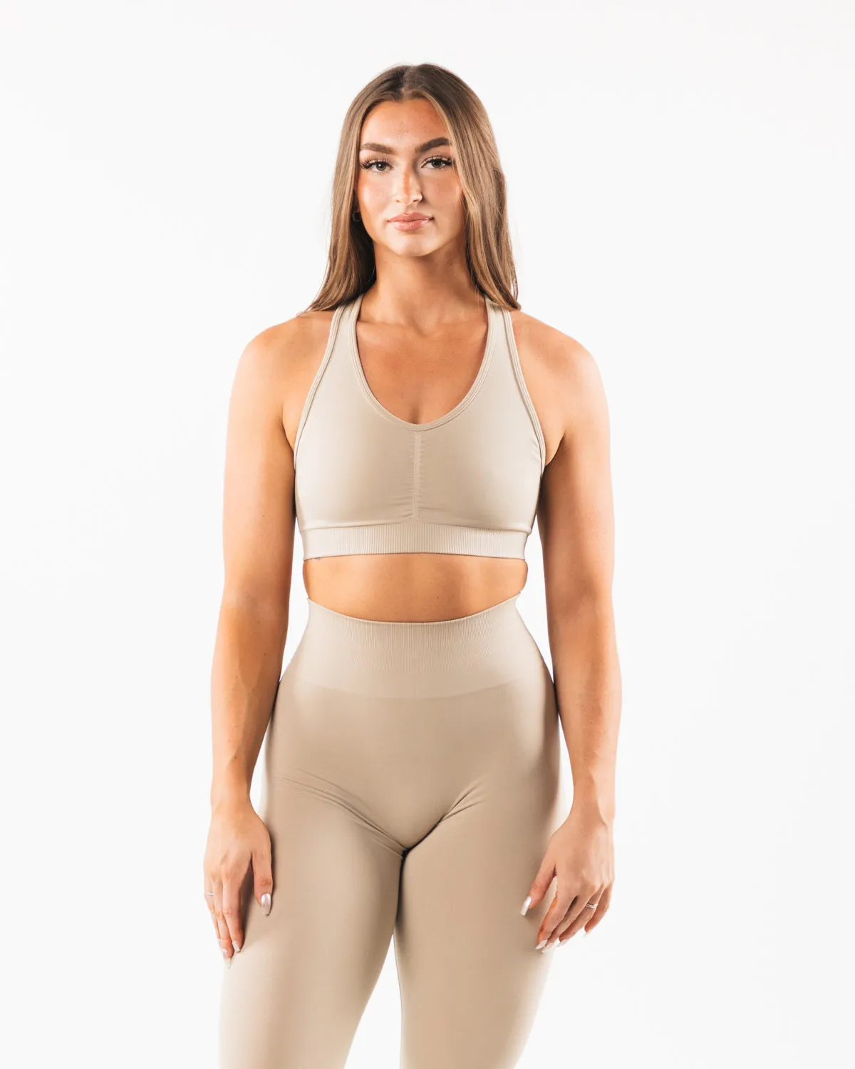 Amplify Bra - Linen sold by Alphalete
