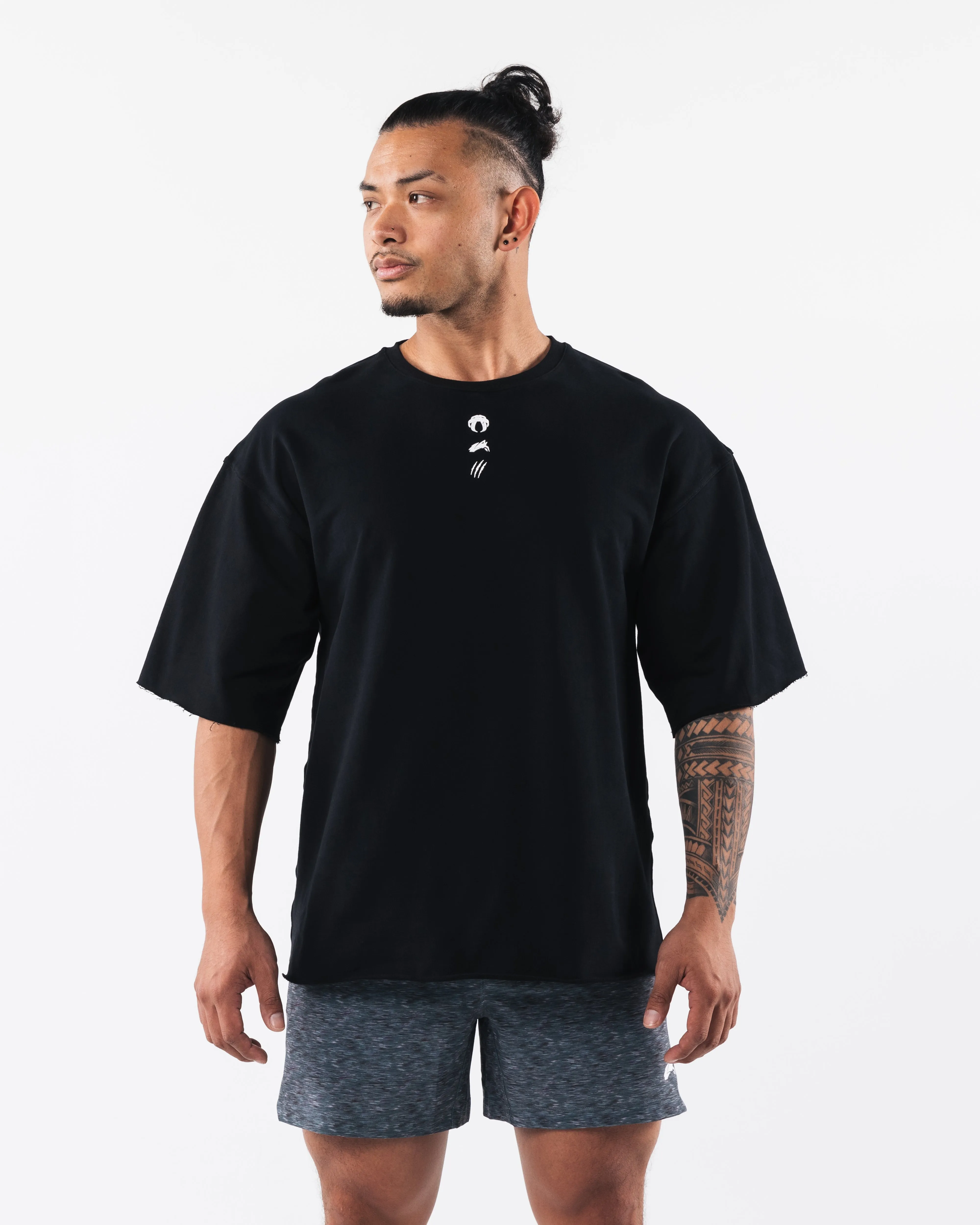 Three Pillar Terry Tee - Black sold by Alphalete