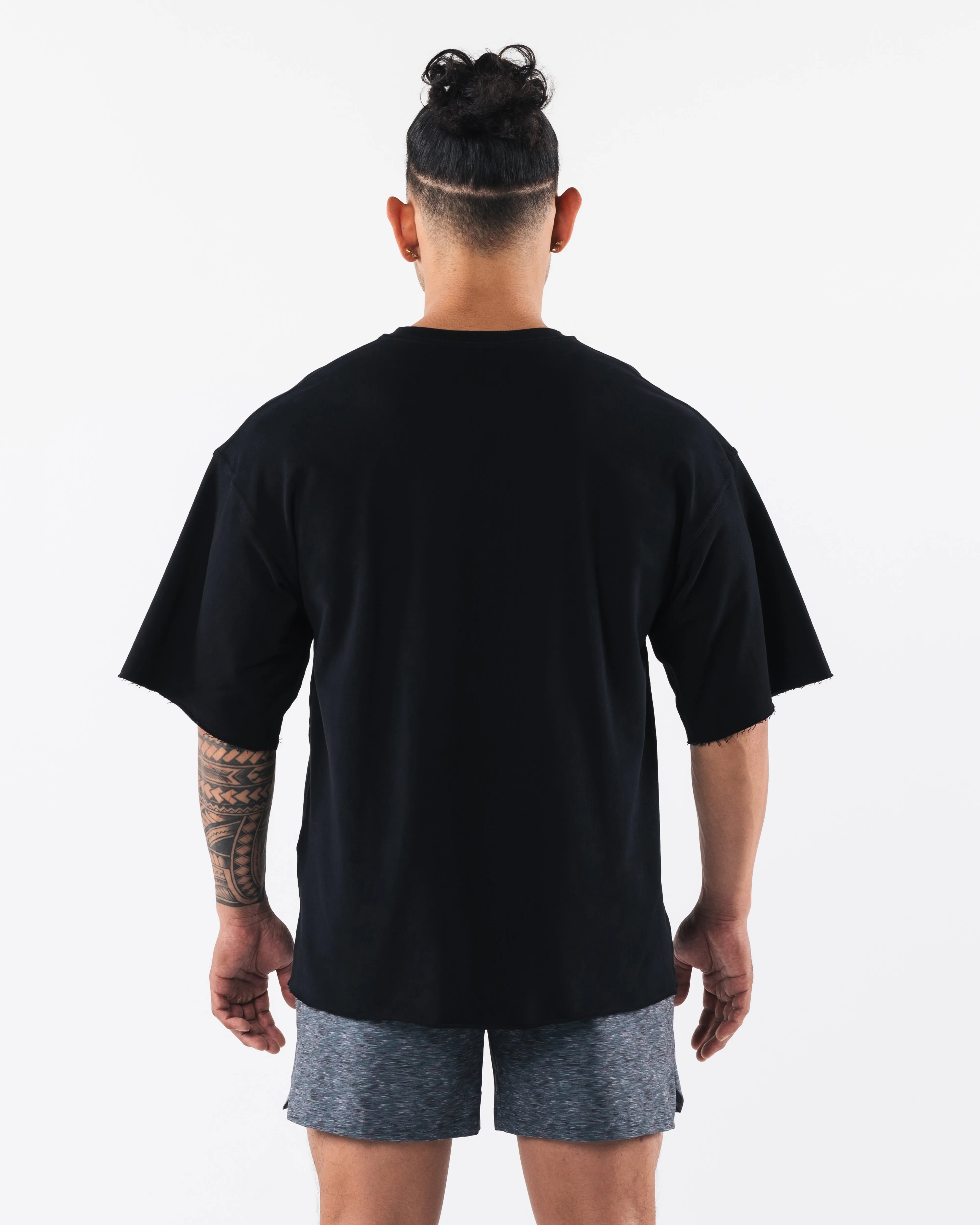 Three Pillar Terry Tee - Black sold by Alphalete product image thumbnail 4