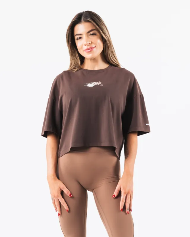Wolf Crop Tee - Cashmere sold by Alphalete