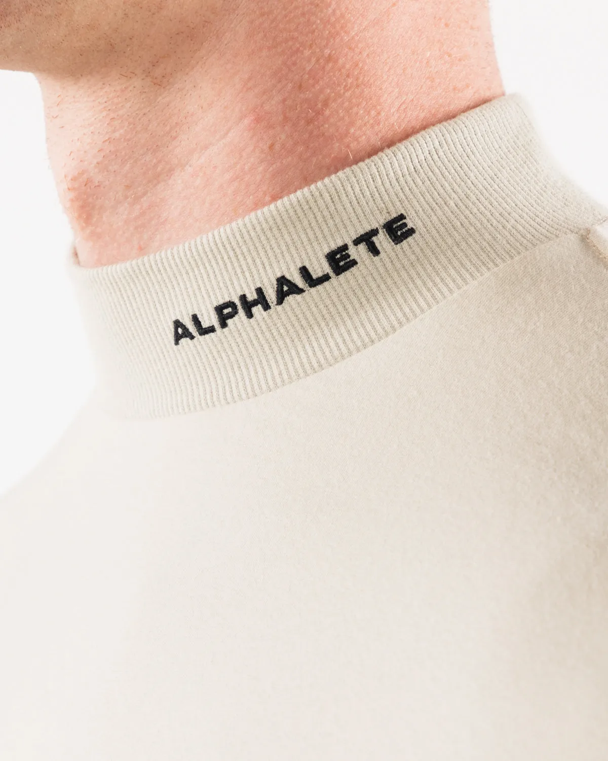 Brushed Core Mock Neck LS - Sea Shell sold by Alphalete product image thumbnail 5