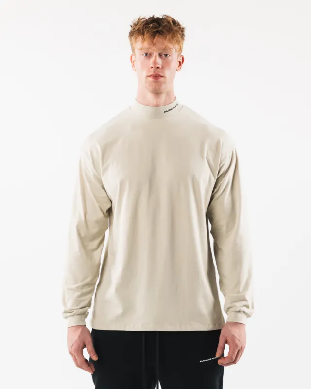 Brushed Core Mock Neck LS - Sea Shell sold by Alphalete