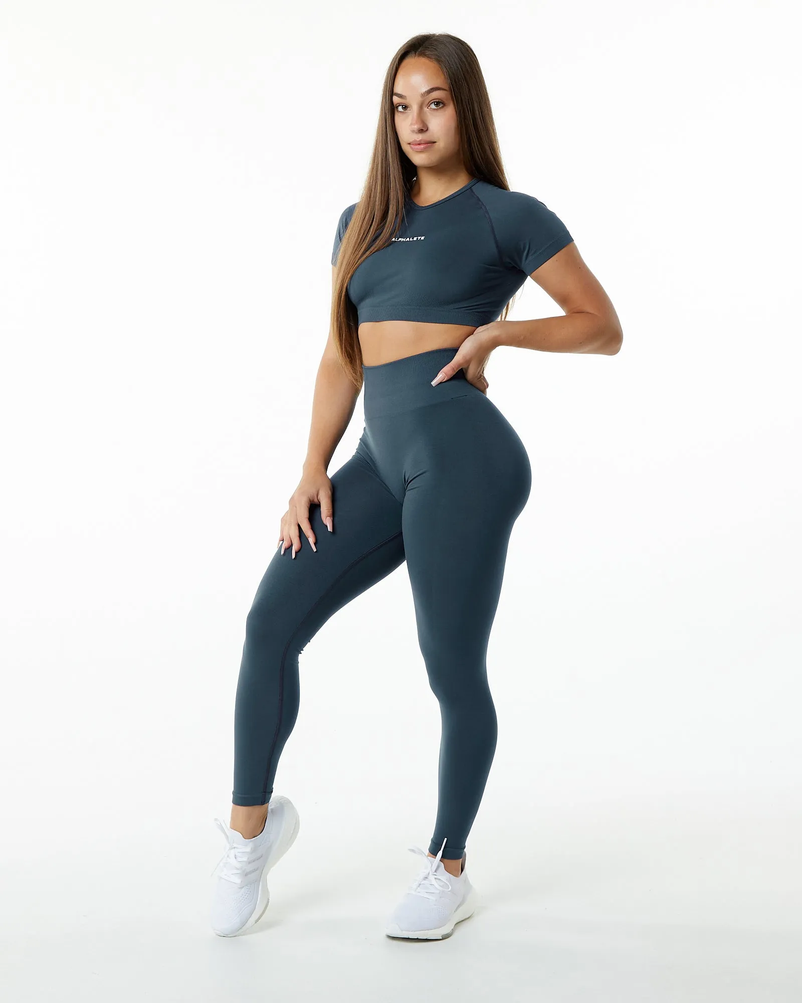 Amplify Legging - Whale Blue sold by Alphalete product image thumbnail 2