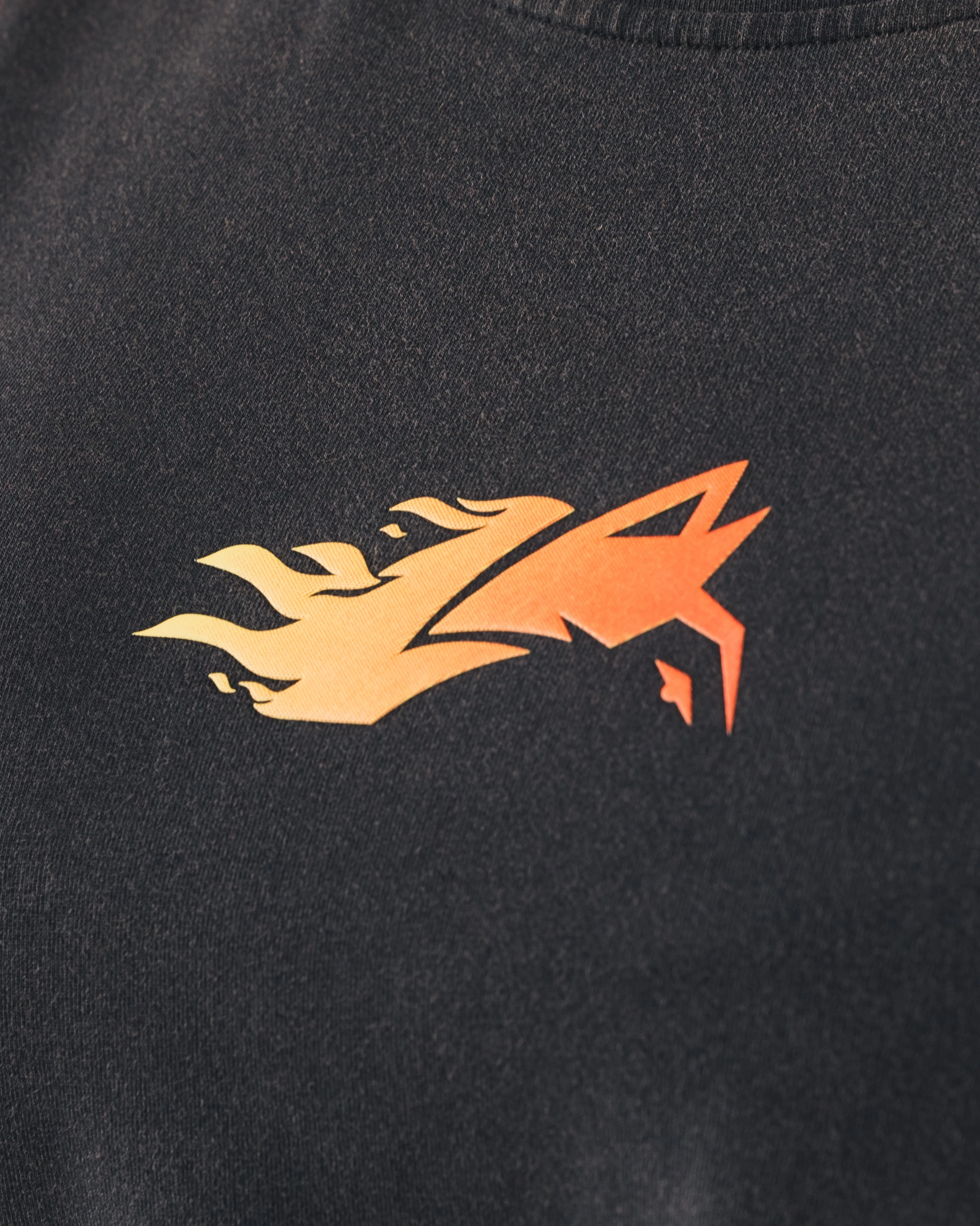 Wolf Crop Tee - Washed Black / Orange sold by Alphalete product image thumbnail 5