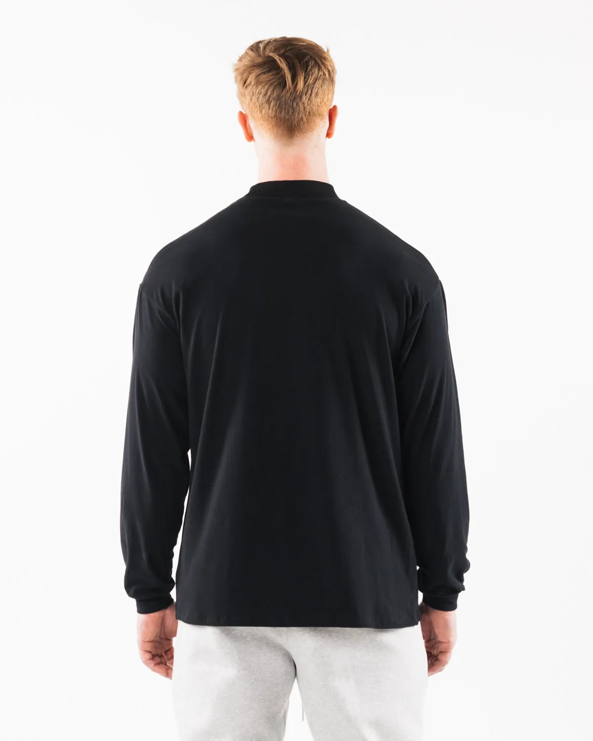 Brushed Core Mock Neck LS - Black sold by Alphalete product image thumbnail 3