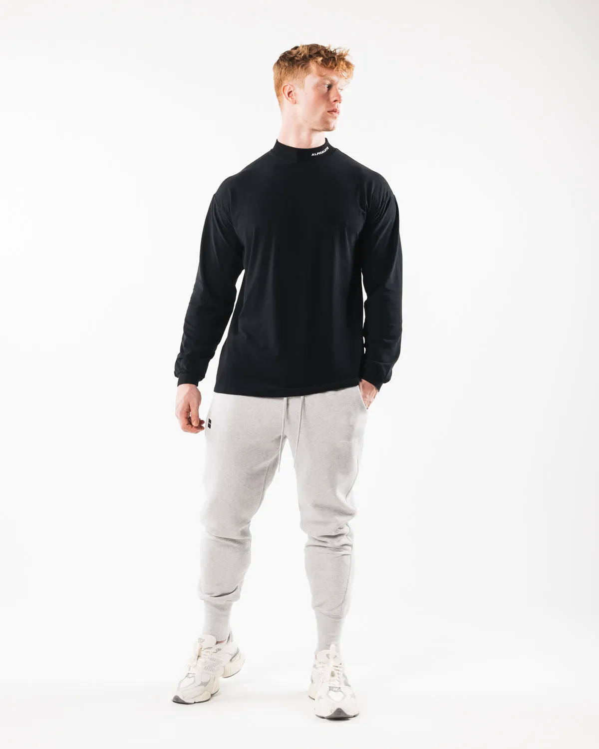 Brushed Core Mock Neck LS - Black sold by Alphalete product image thumbnail 2