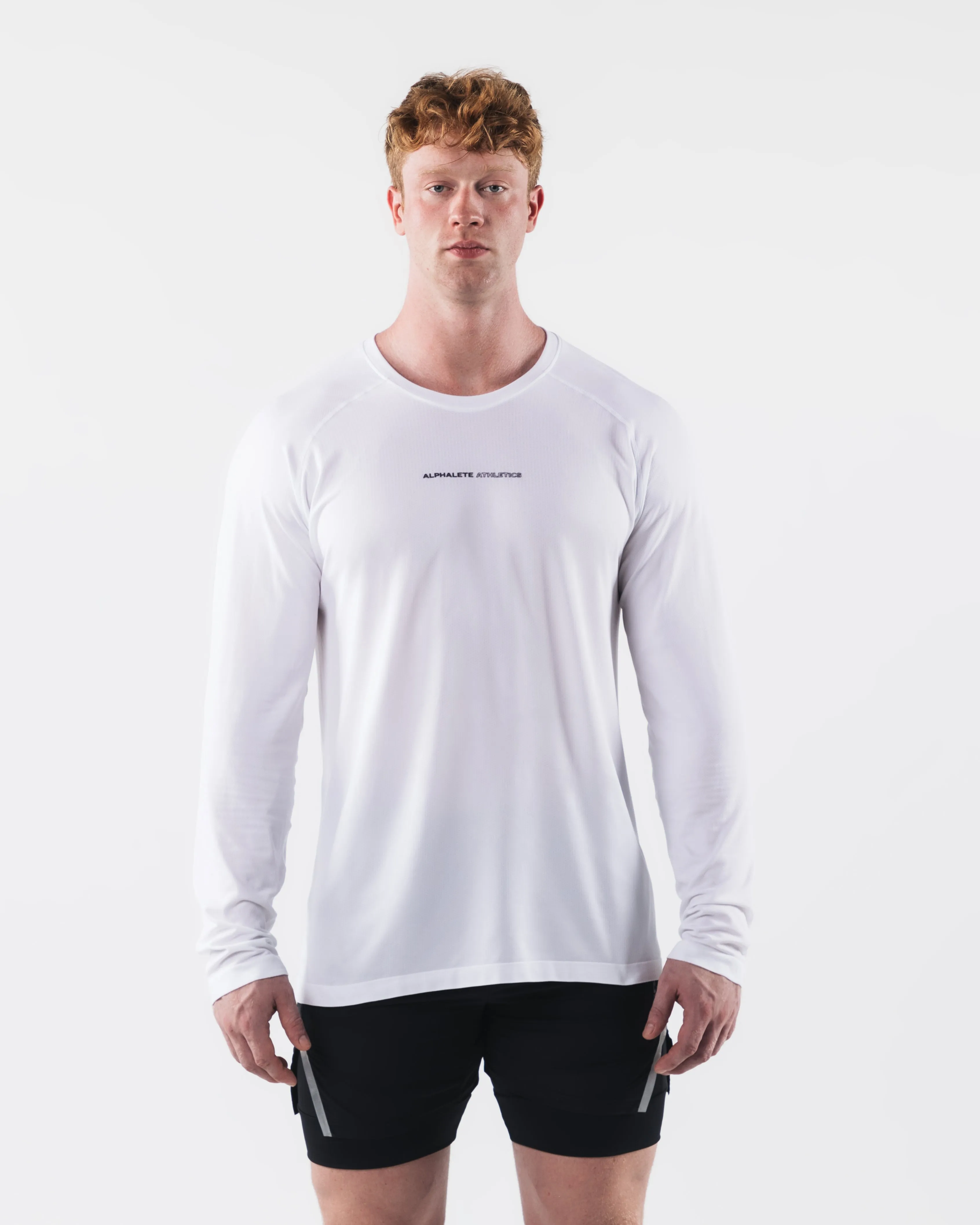 AA Airtech LS Tee - White sold by Alphalete