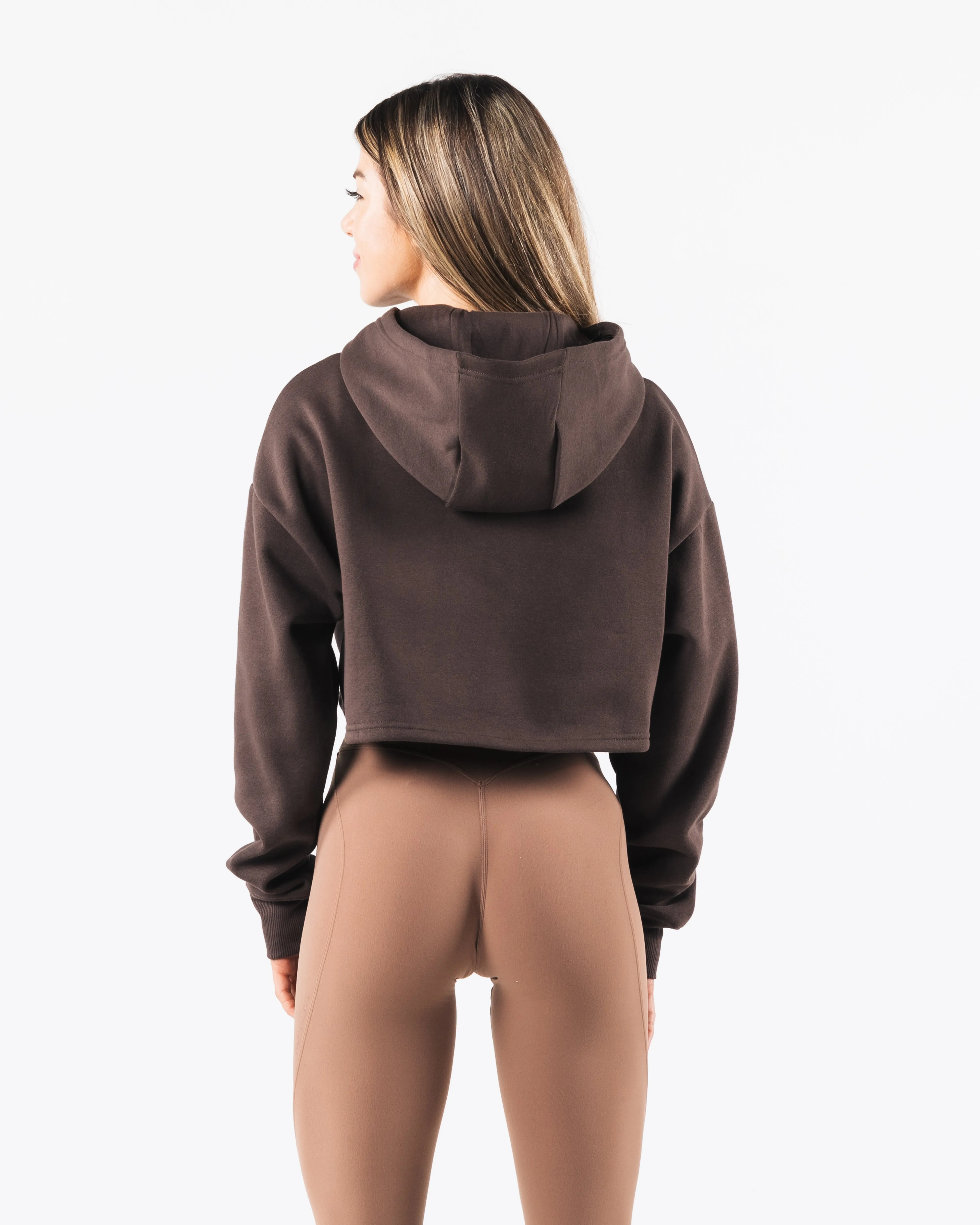 Trilogy Crop Hoodie - Pewter sold by Alphalete product image thumbnail 4