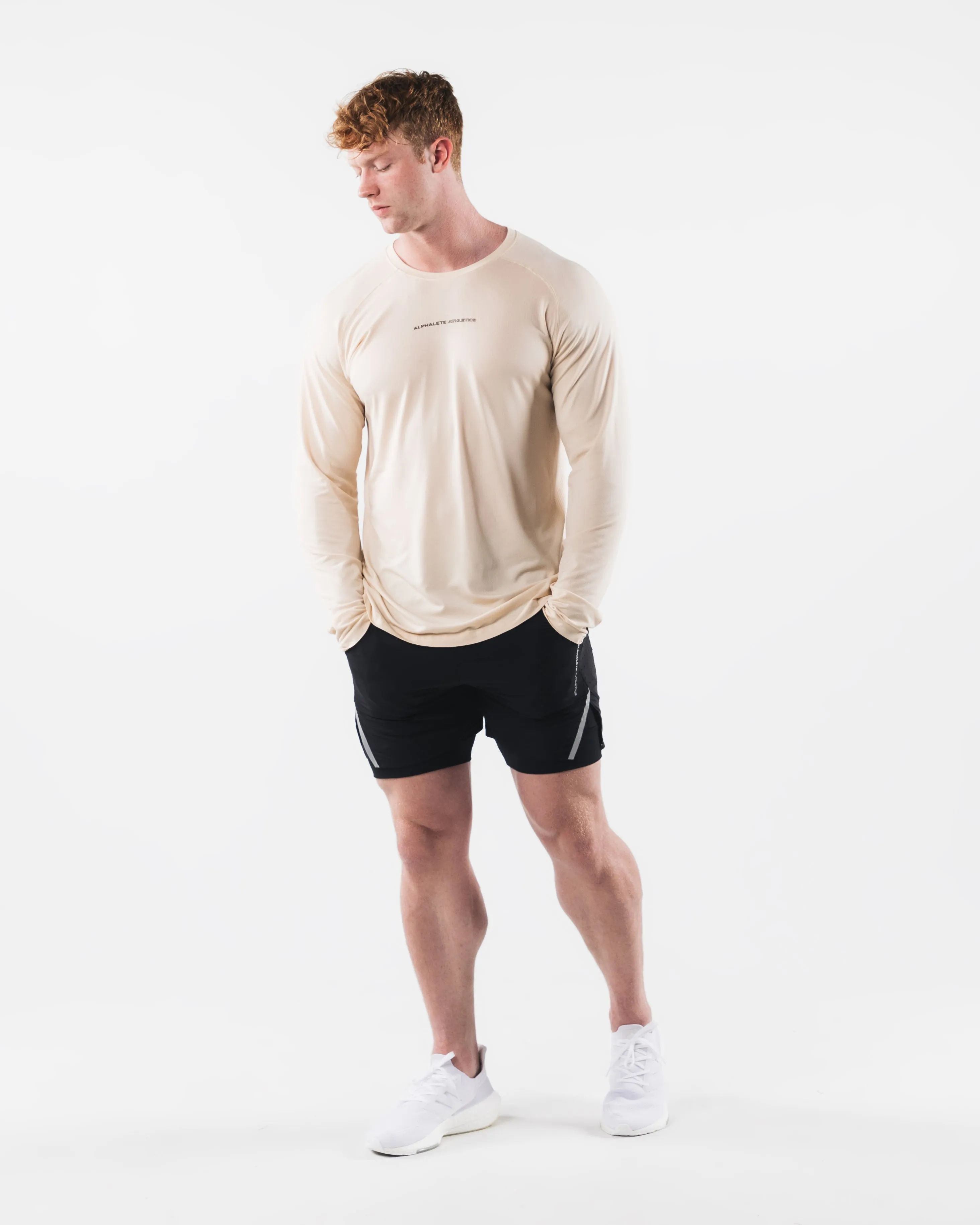 AA Airtech LS Tee - Beige sold by Alphalete product image thumbnail 2