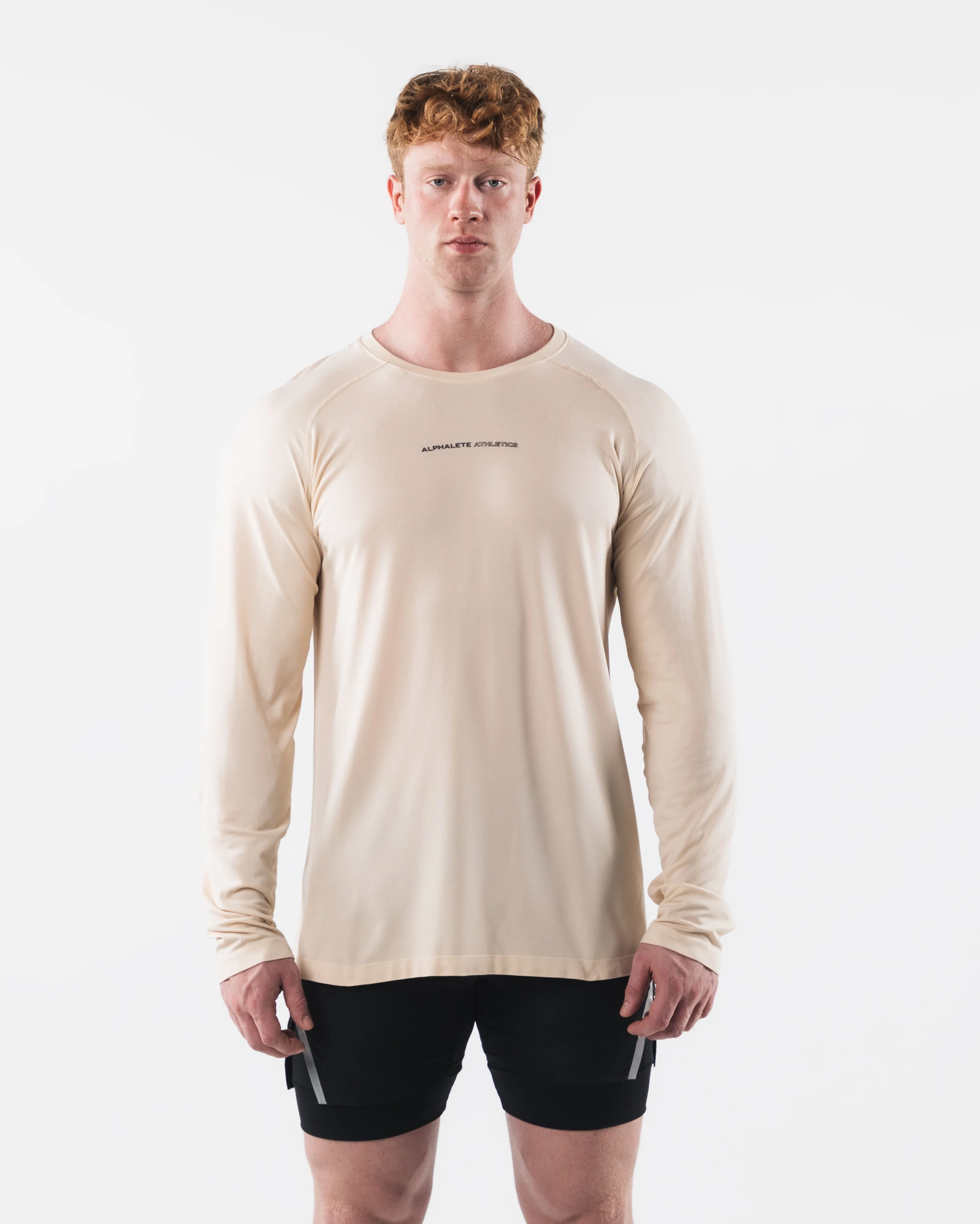 AA Airtech LS Tee - Beige sold by Alphalete