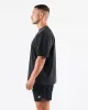 Breathe More Tee - Washed Black / Orange sold by Alphalete