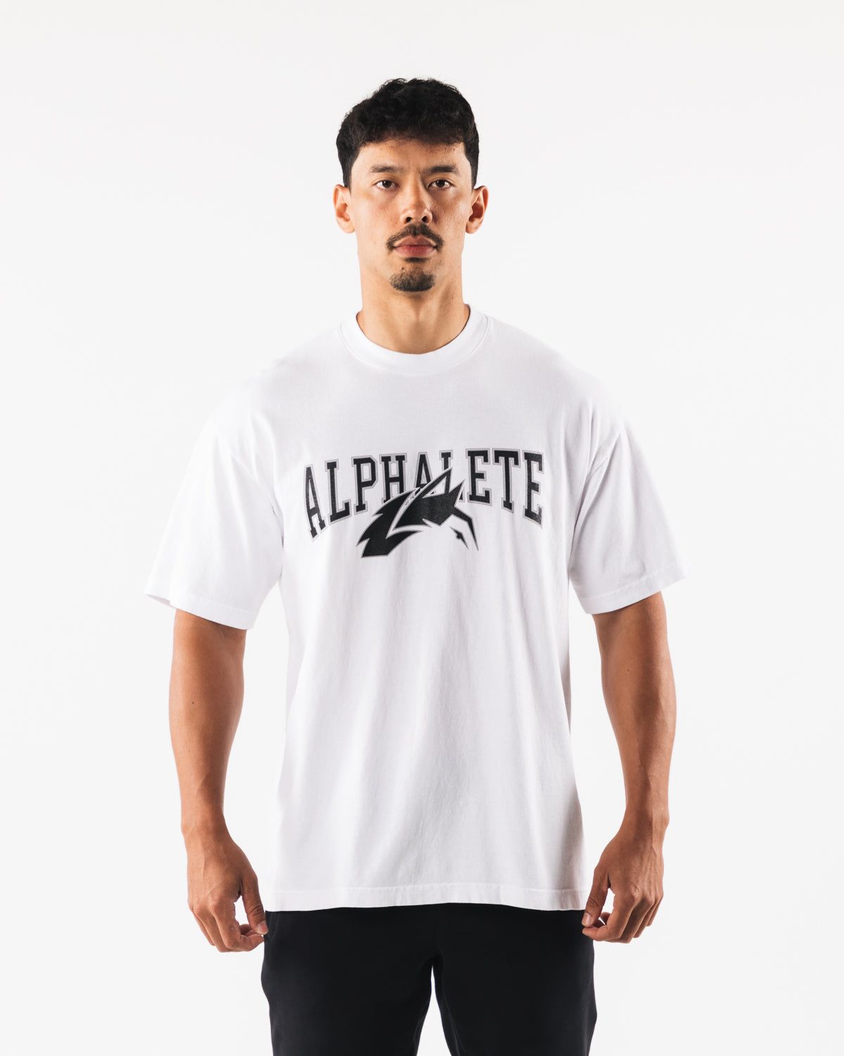 Wolf Head Tee - White / Black sold by Alphalete product image thumbnail 2
