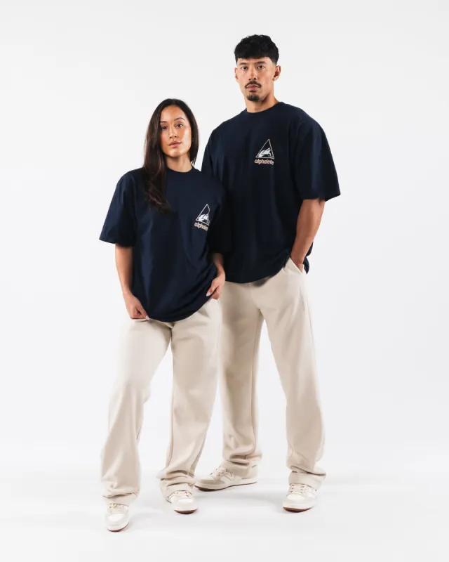 Crest Tee - Navy sold by Alphalete