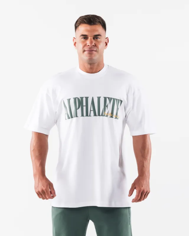 Republic Tee - White made by Alphalete