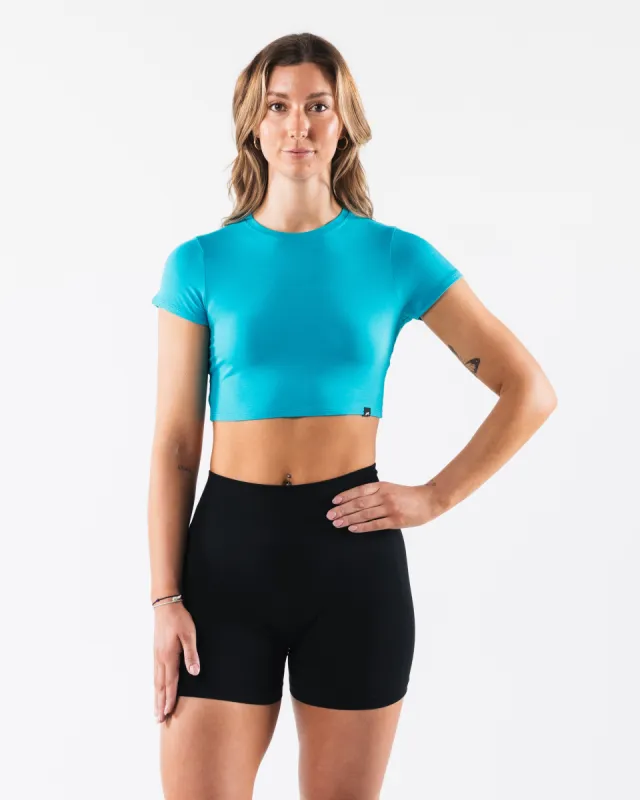 OT Crop Tee - Neptune sold by Alphalete