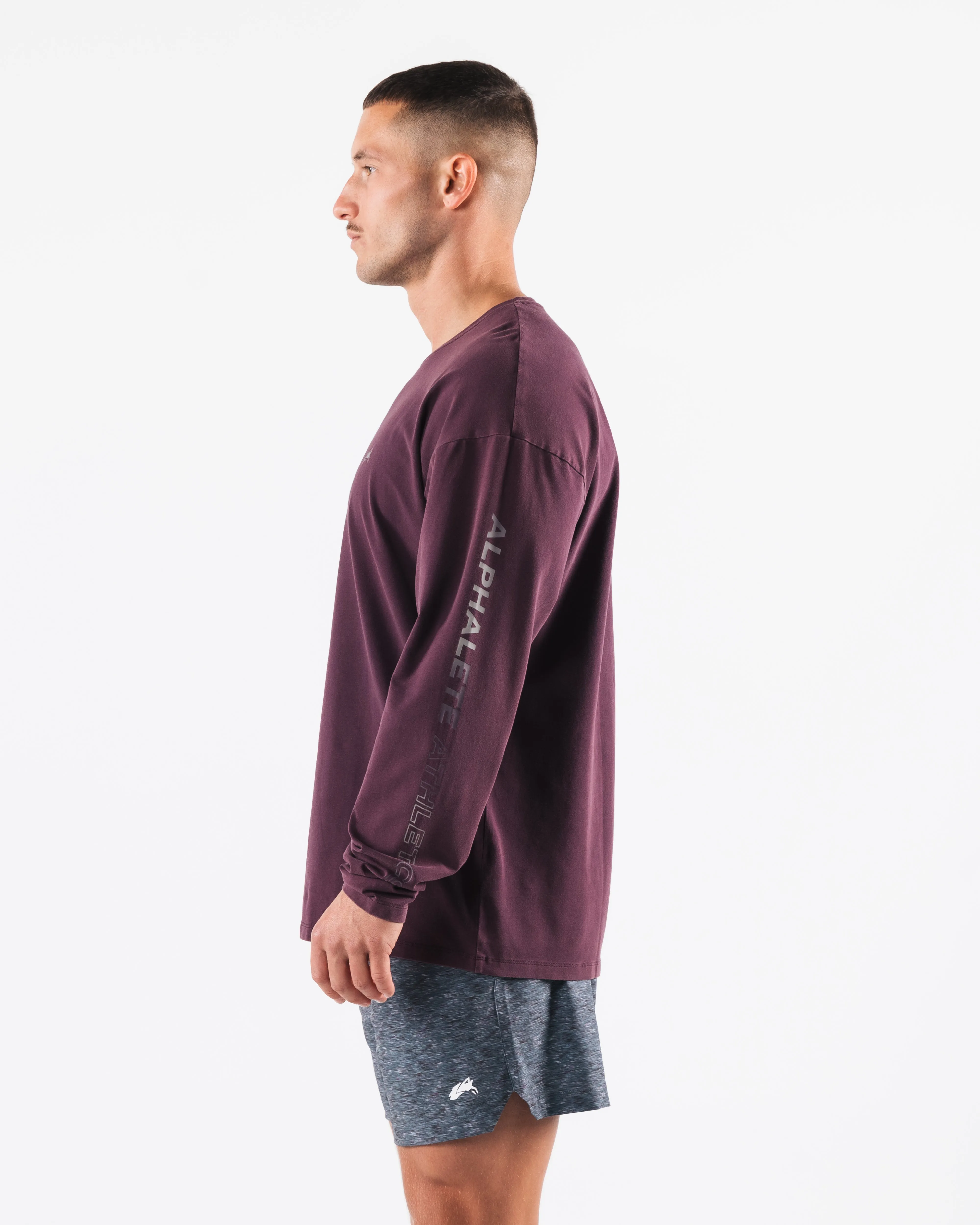 Breathe More LS Tee - Mulberry sold by Alphalete product image thumbnail 3