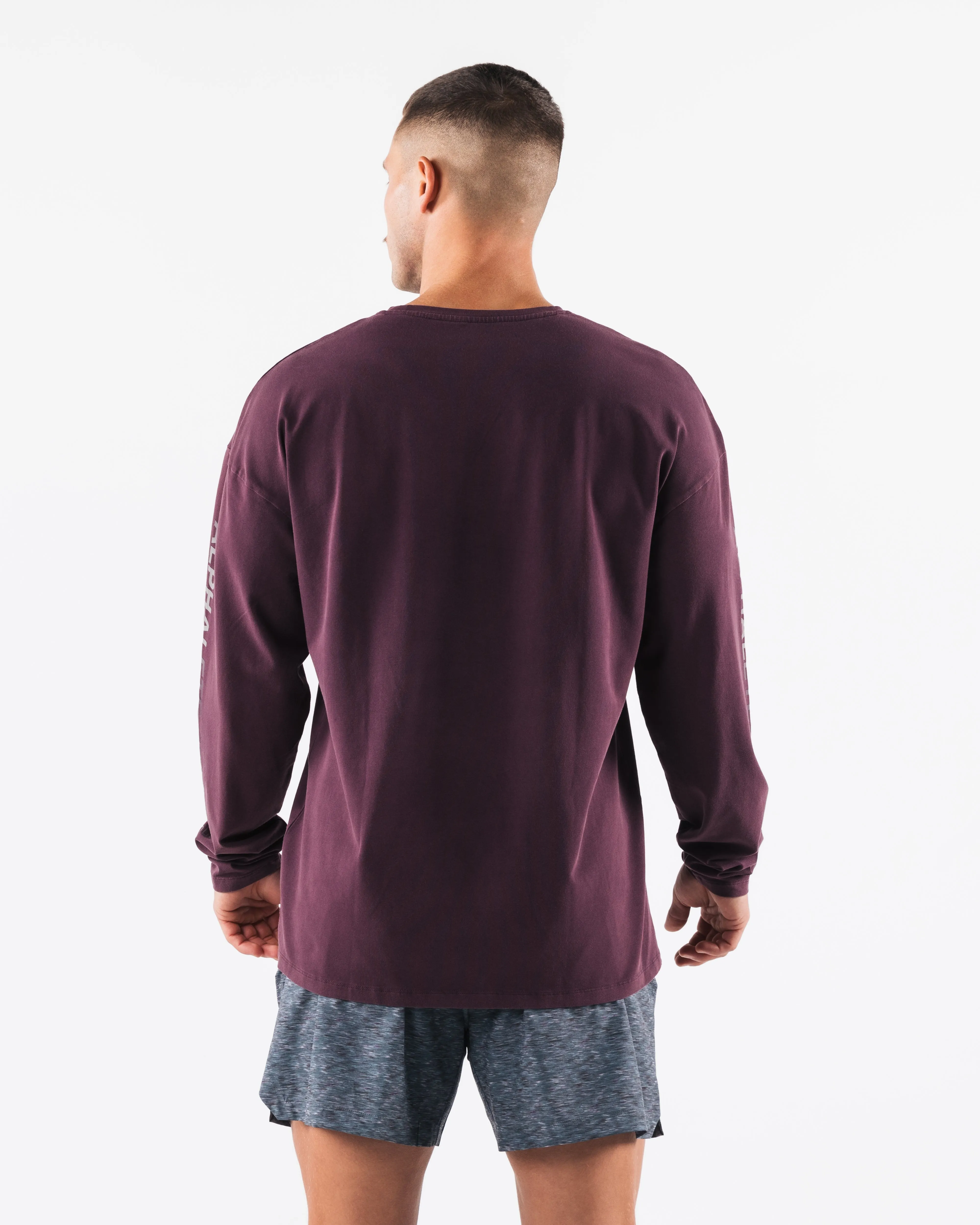 Breathe More LS Tee - Mulberry sold by Alphalete product image thumbnail 4