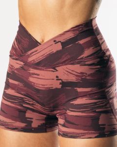 Surface Power Short 5" - Burgundy Canvas Camo sold by Alphalete