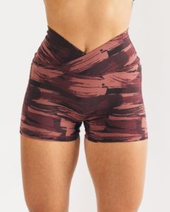 Surface Power Short 5" - Burgundy Canvas Camo sold by Alphalete