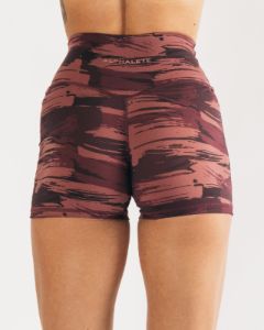 Surface Power Short 5" - Burgundy Canvas Camo sold by Alphalete