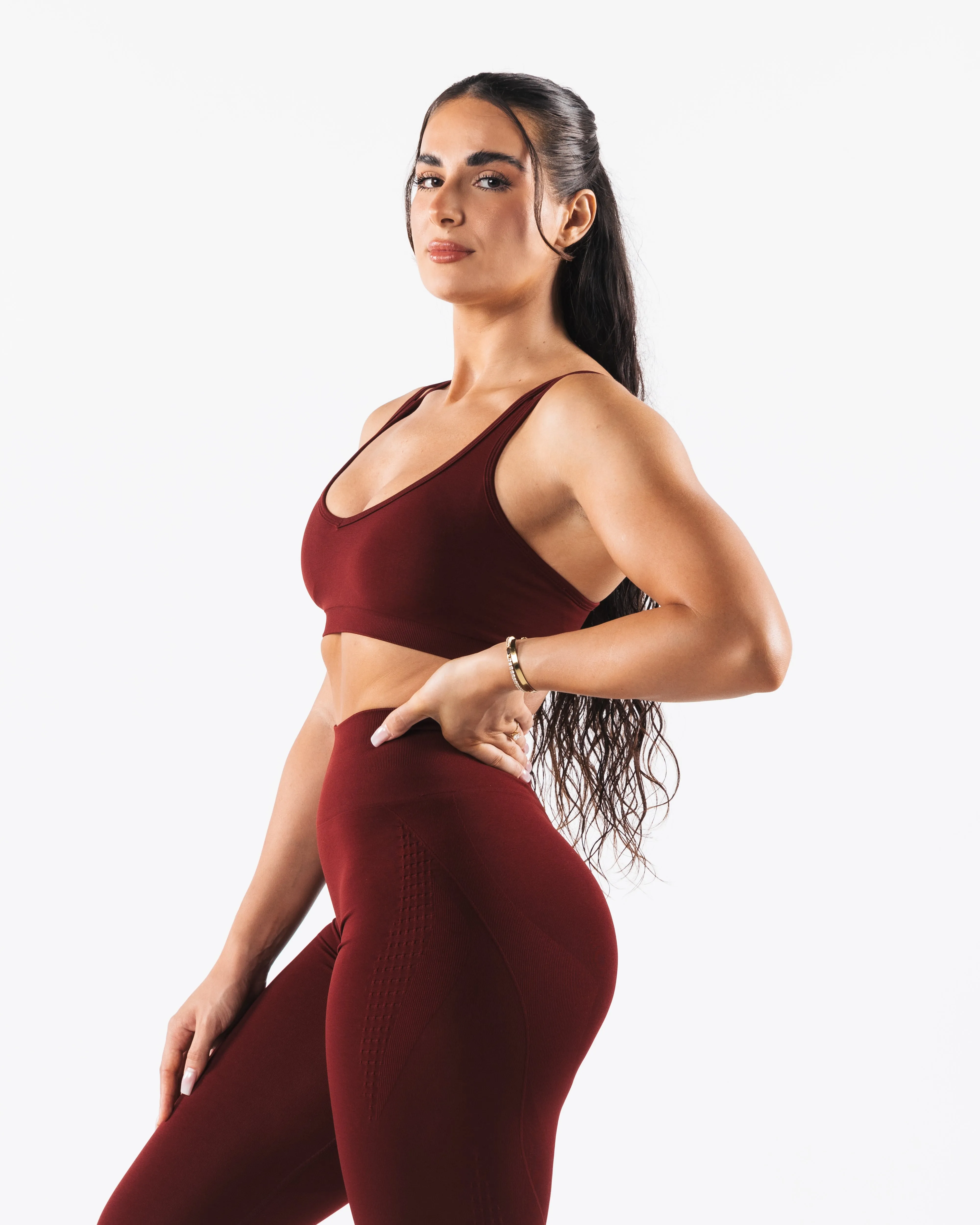 Amplify Excel Bra - New Burgundy sold by Alphalete