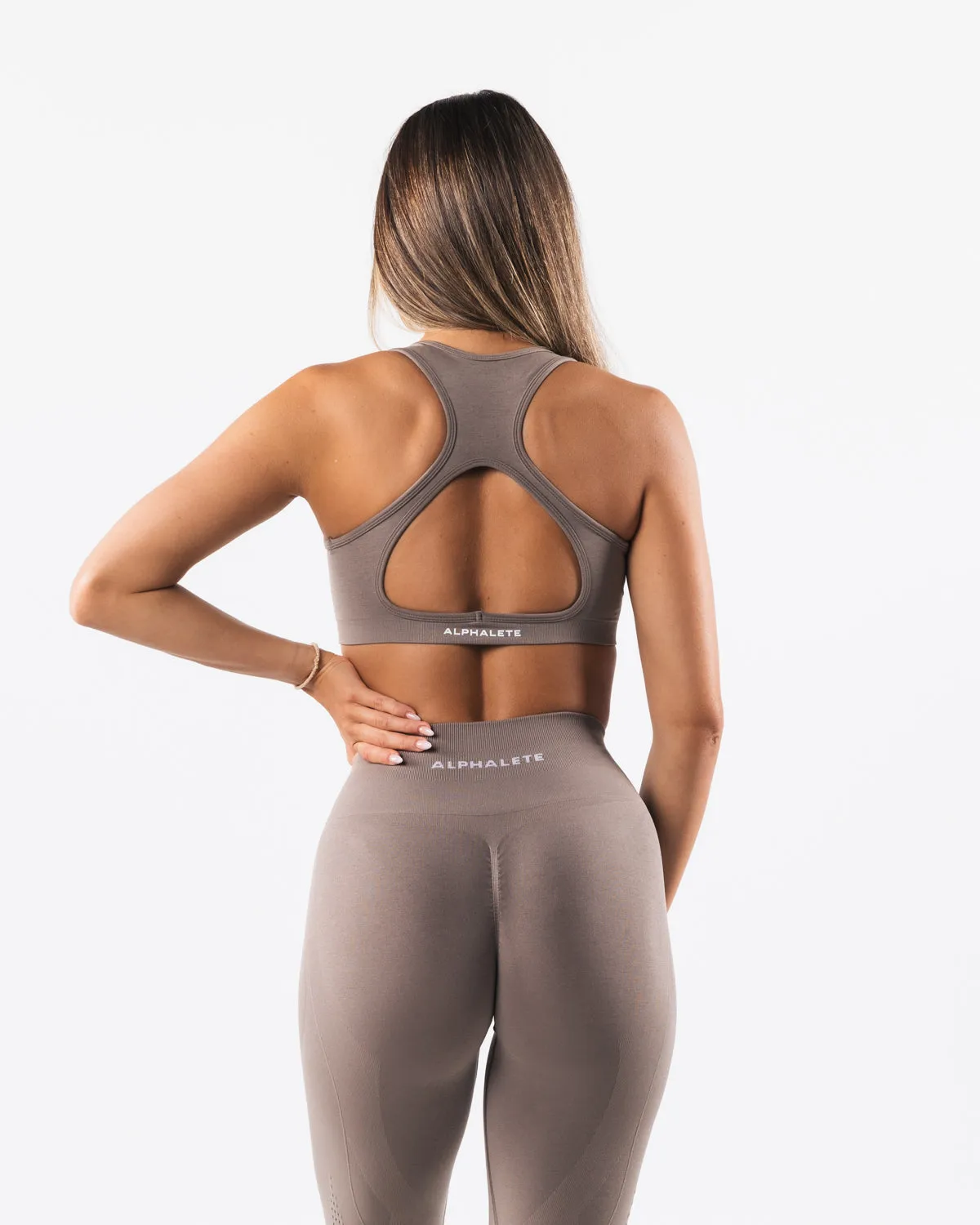 Amplify Contour Bra - Mocha sold by Alphalete product image thumbnail 2