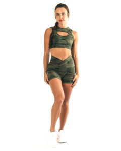Surface Power Short 5" - Olive Canvas Camo sold by Alphalete