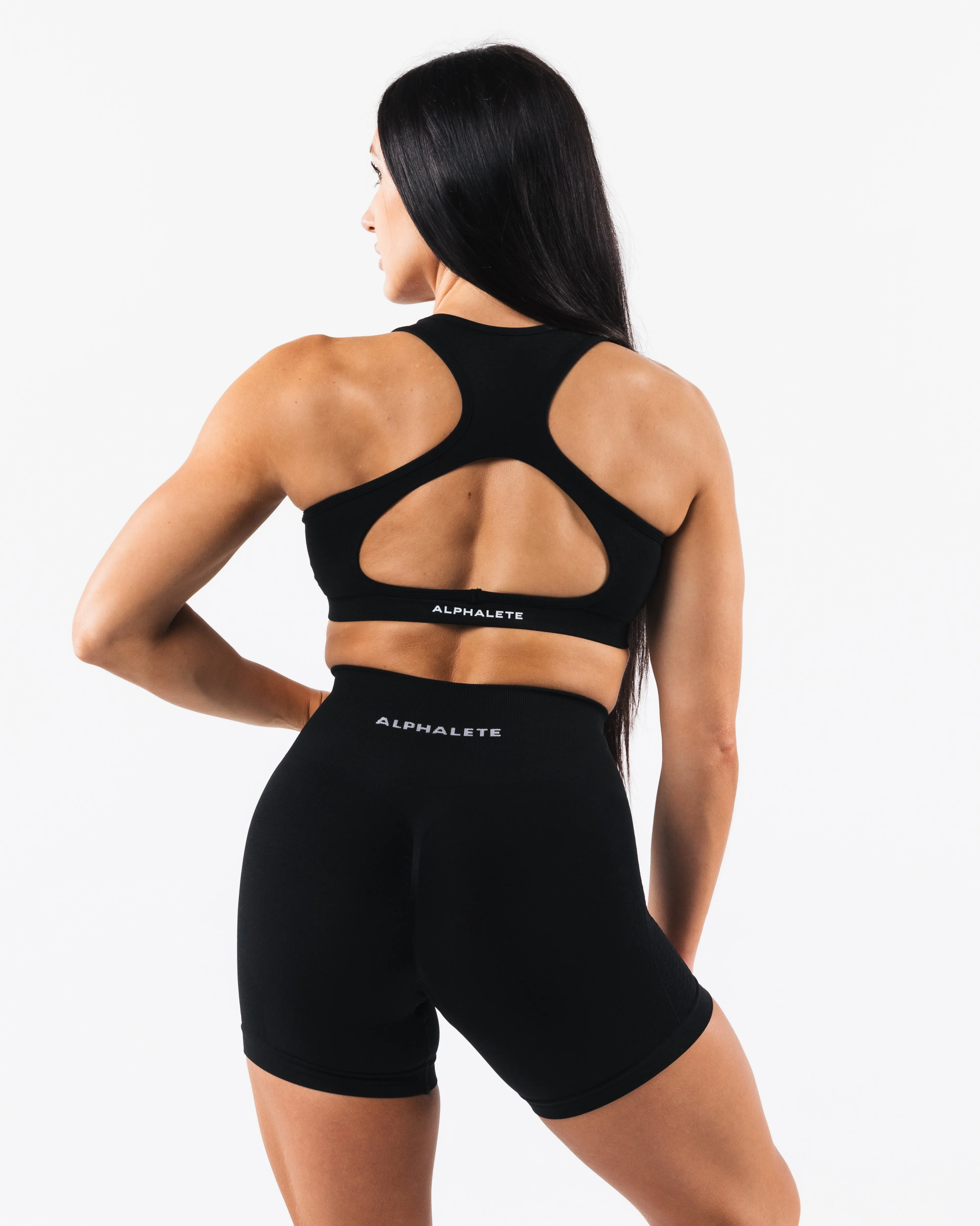Amplify Contour Bra - Black sold by Alphalete product image thumbnail 2