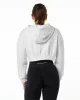 Classic Capital Crop Hoodie - White sold by Alphalete