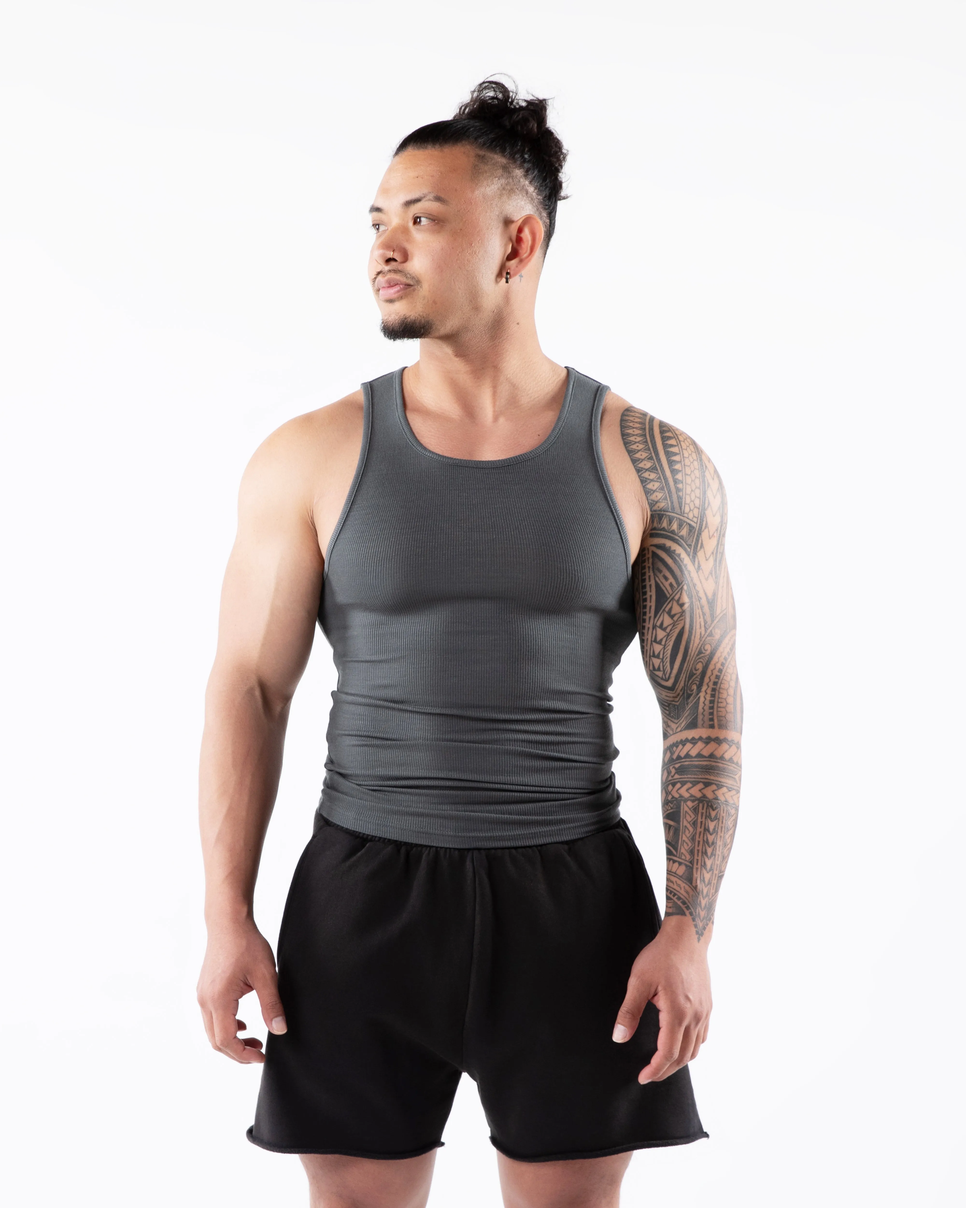 Zero Ribbed Tank 2pk - Astro Grey sold by Alphalete product image thumbnail 3