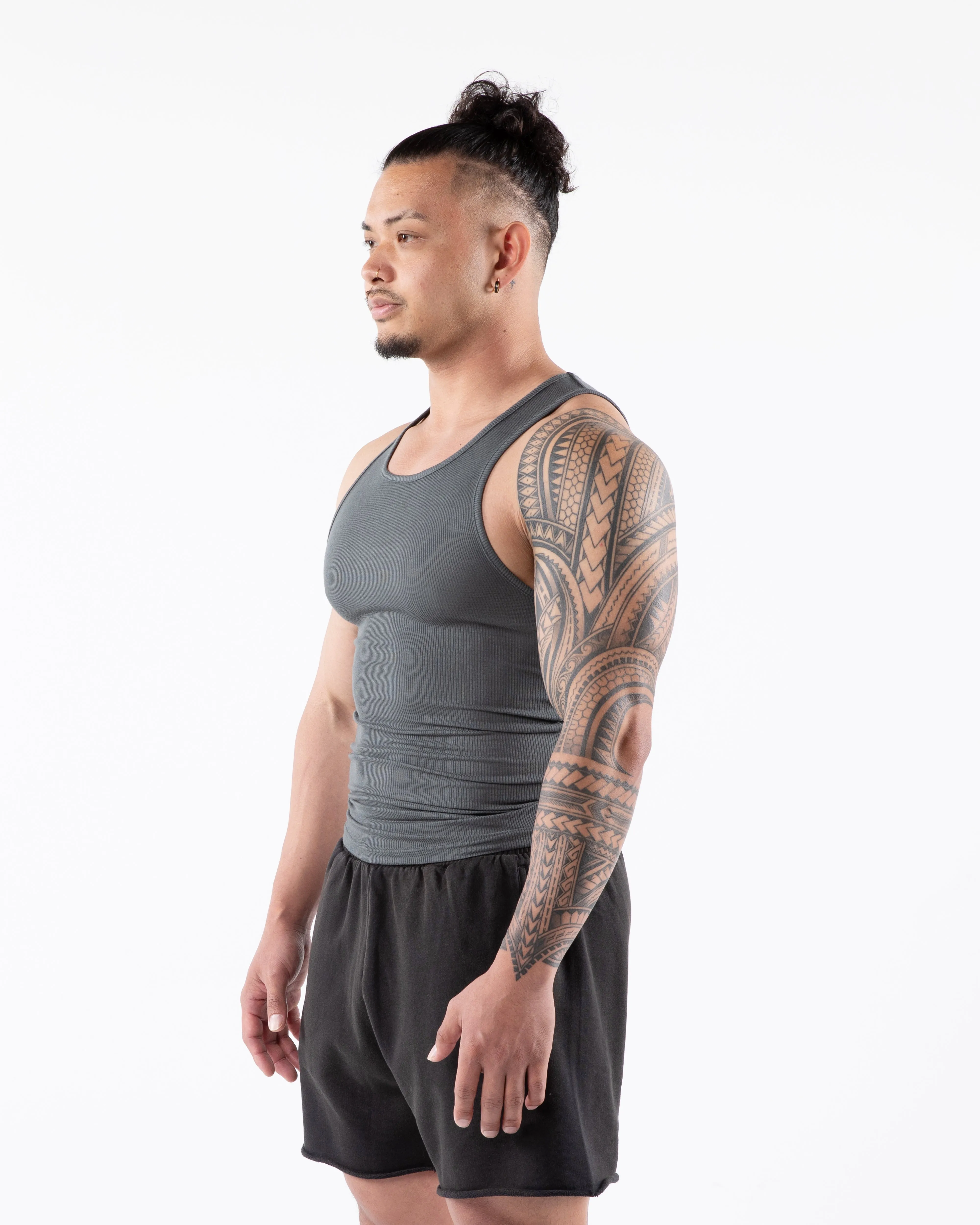 Zero Ribbed Tank 2pk - Astro Grey sold by Alphalete product image thumbnail 4