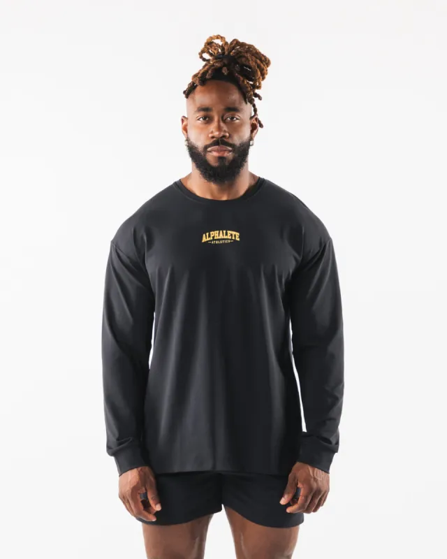 AA Paisley Print LS Tee - Black sold by Alphalete