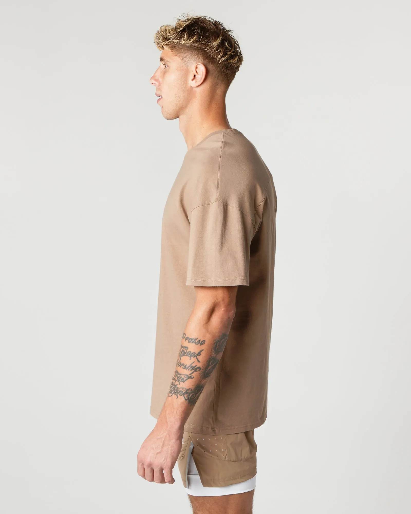 Heavy Cotton Core Tee - Chai sold by Alphalete product image thumbnail 4