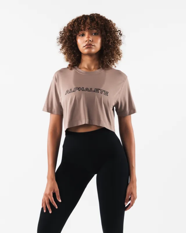 Core Airtech SS Crop - Creamy Beige sold by Alphalete