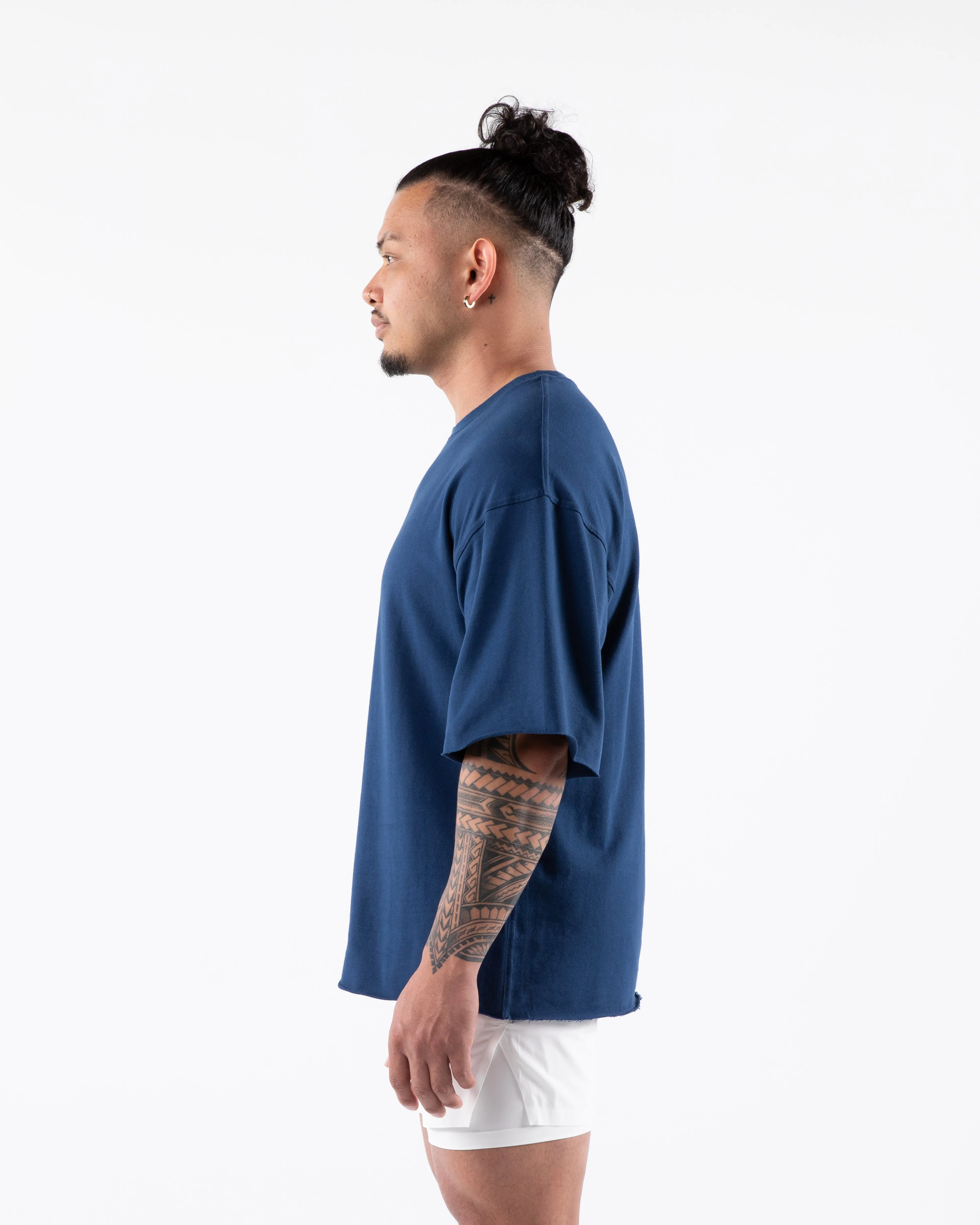 Three Pillar Terry Tee - Denim sold by Alphalete product image thumbnail 3