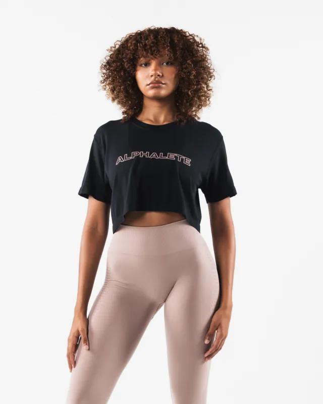 Core Airtech SS Crop - Black sold by Alphalete