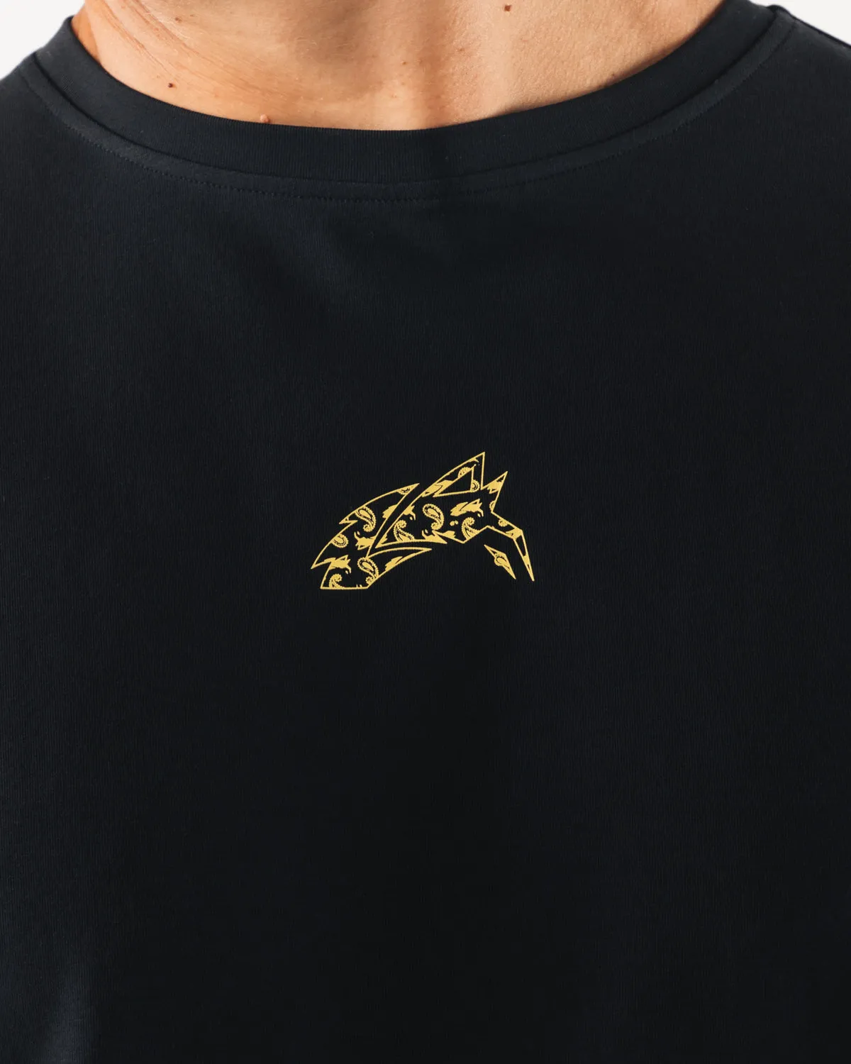 Wolf Head Paisley Print Tee - Black sold by Alphalete product image thumbnail 5