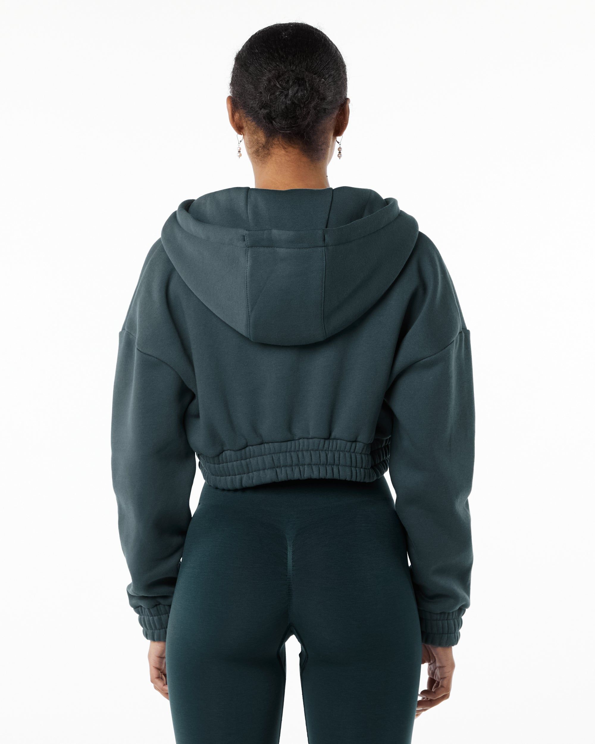 Classic Capital Full-Zip Crop Jacket - Ocean sold by Alphalete product image thumbnail 4